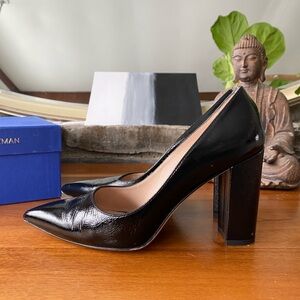 Stuart Weitzman, Laney Pump, Black Patent leather
3.75 inch heel